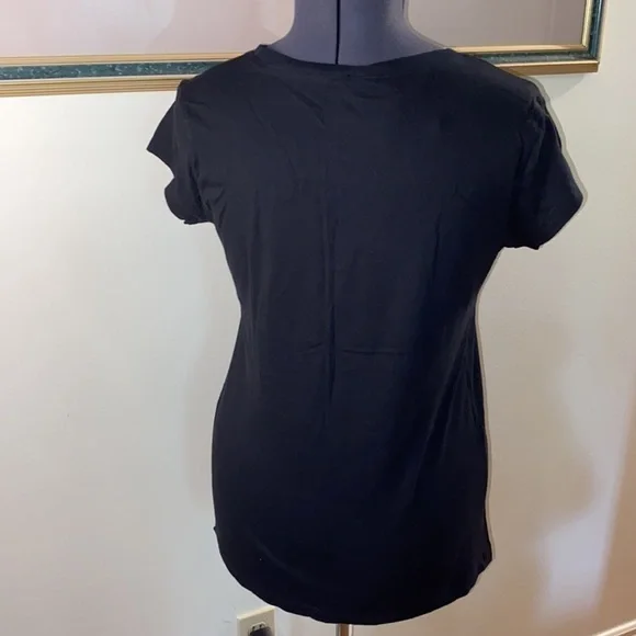 DISNEY  Love To Shop Mickey Minnie Women's Black Top (Size XL) NWT - Picture 2 of 6